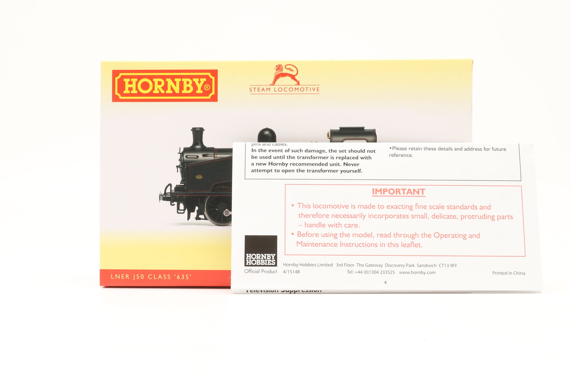 Hornby OO R3324 Class J50 No.635 in Lined LNER Black