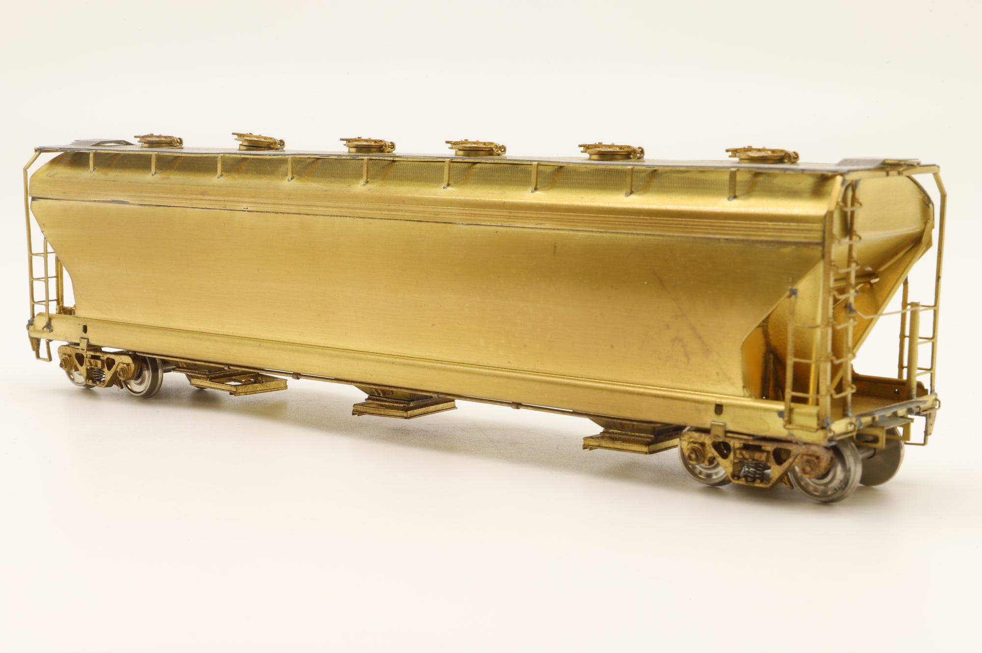 Overland Models HO Brass 3092 ACF 3-Bay Centrefold Covered Hopper Unpainted