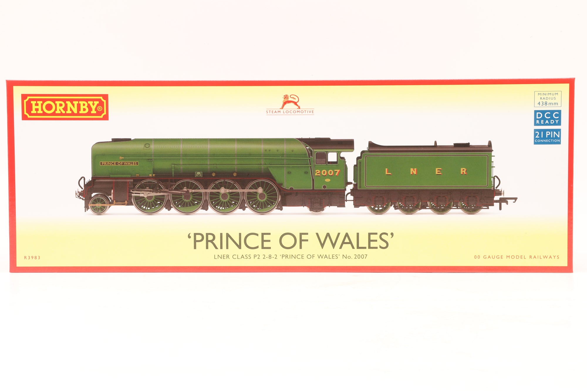 Hornby OO R3983 Class P2 2007 'Prince of Wales' in LNER Green
