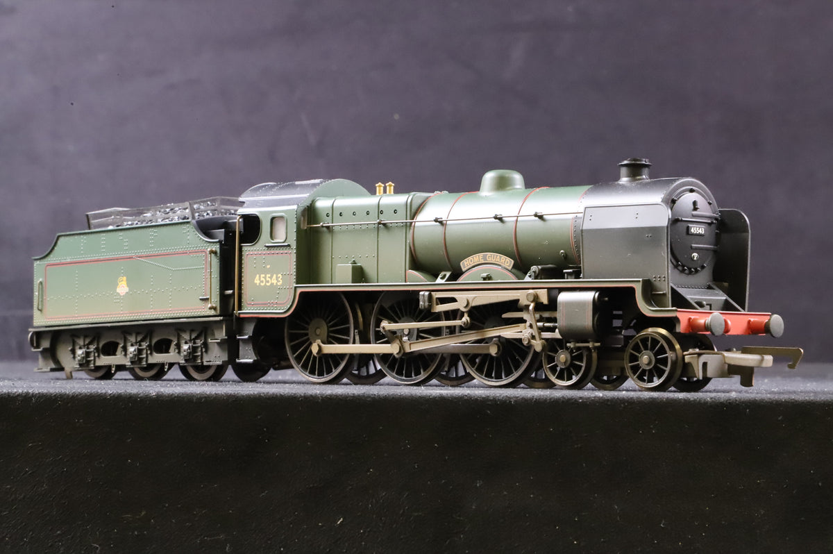 WORKSHOP Hornby OO R2456 Patriot Class 5XP 45543 &#39;Home Guard&#39; in Lined BR Green w/ Early Crests - Weathered
