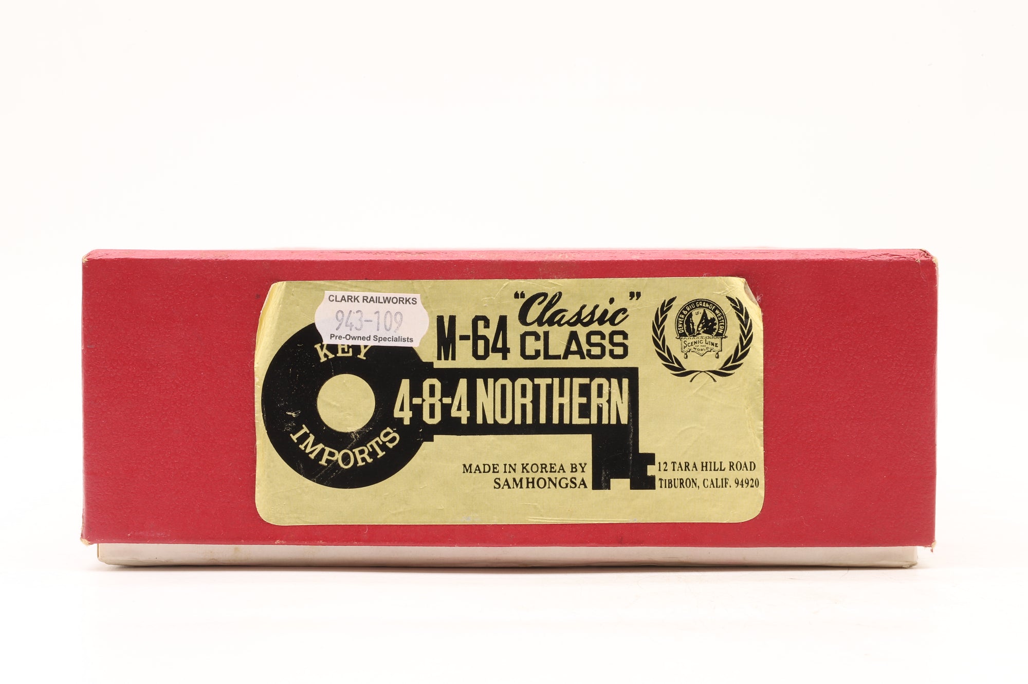 Key Imports HO Brass M-64 Class 4-8-4 Northern Unpainted