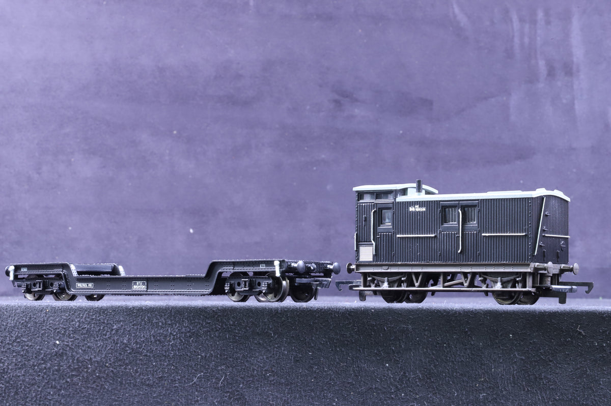 Heljan/Bachmann/Hornby OO Rake of 5 Assorted Wagons Incl. Ex-NER Birdcage Brake in BR Engineering Black