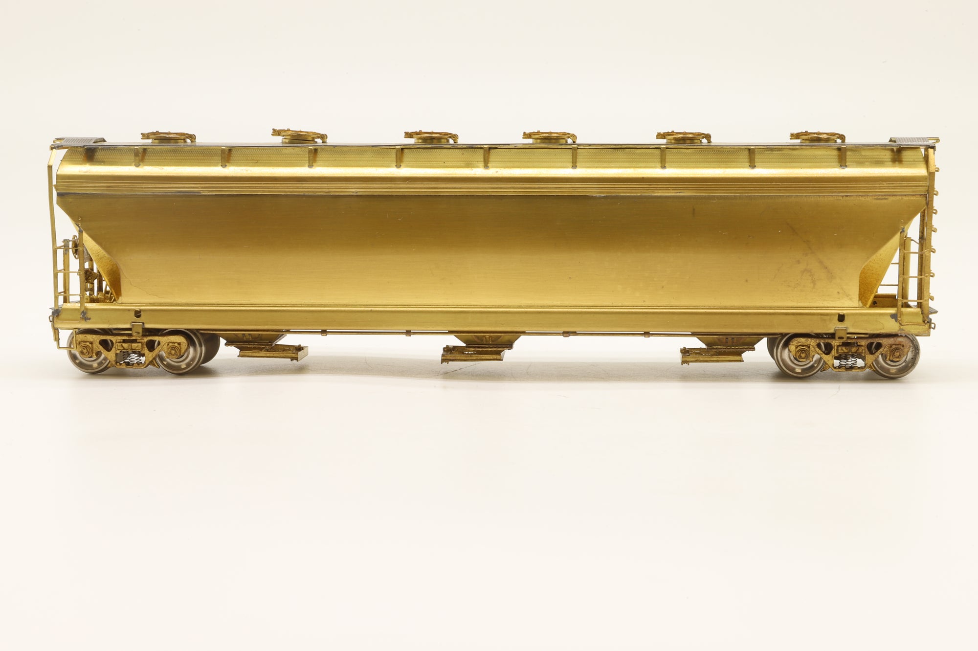 Overland Models HO Brass 3092 ACF 3-Bay Centrefold Covered Hopper Unpainted