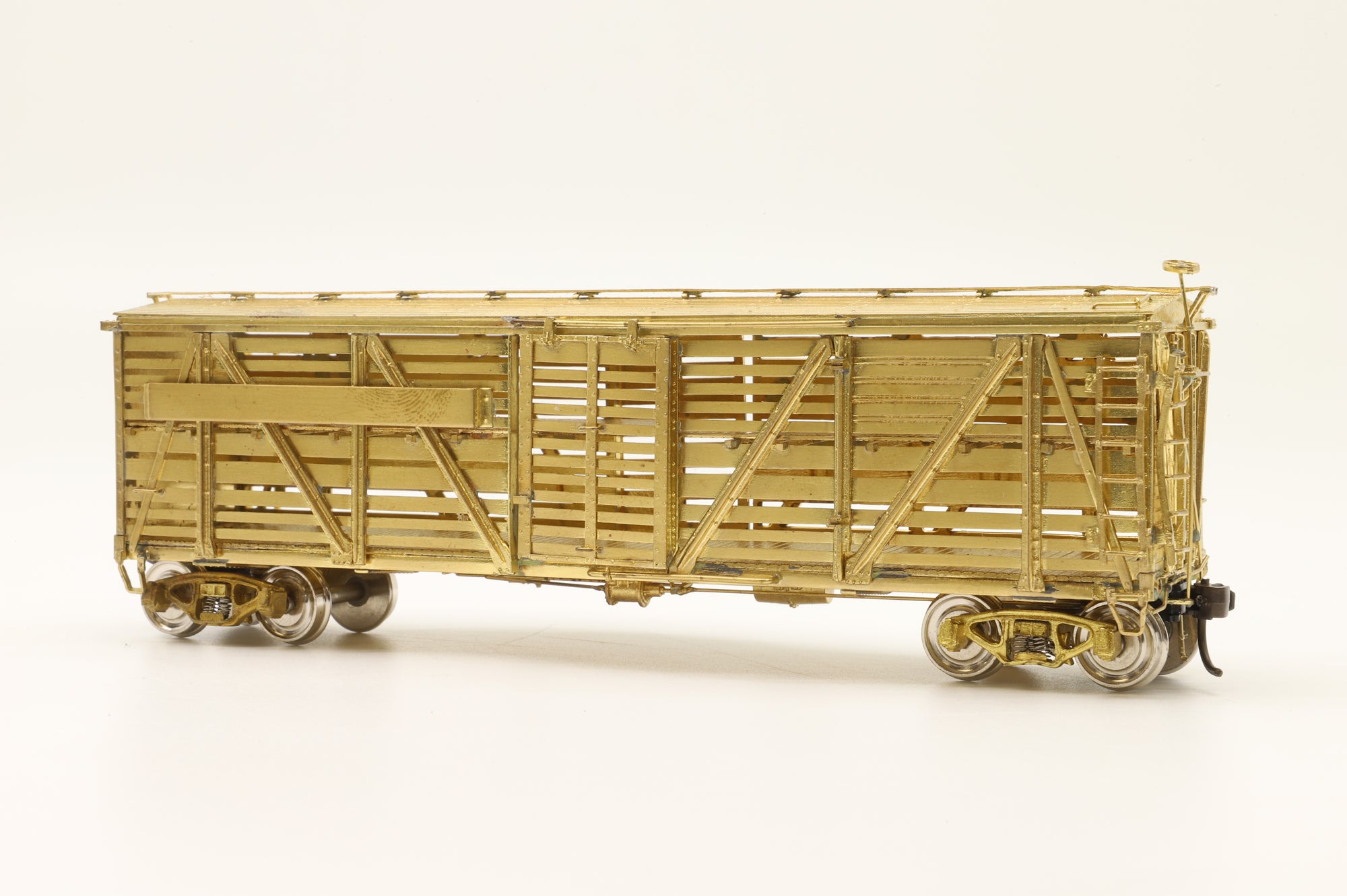 Iron Horse Models HO Brass 15596 PRR K8 AAR Class Double Deck Stock Car - Unpainted