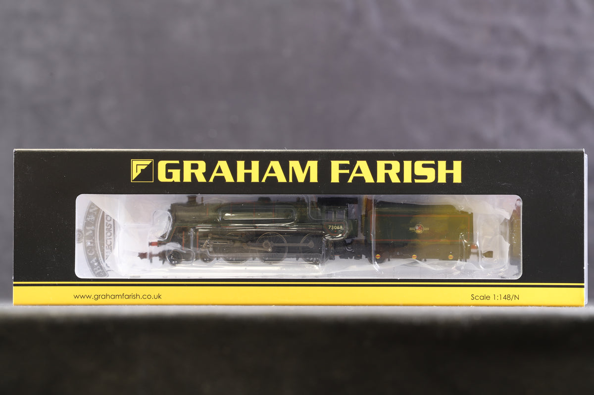 Graham Farish N 372-725 BR Standard Class 5MT &#39;73068&#39; BR Green L/Crest