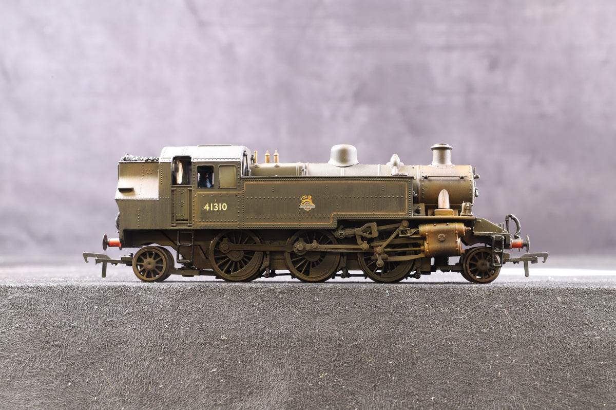 Bachmann OO 31-457 Ivatt 2-6-2 Tank &#39;41310&#39; BR Black E/C, Weathered