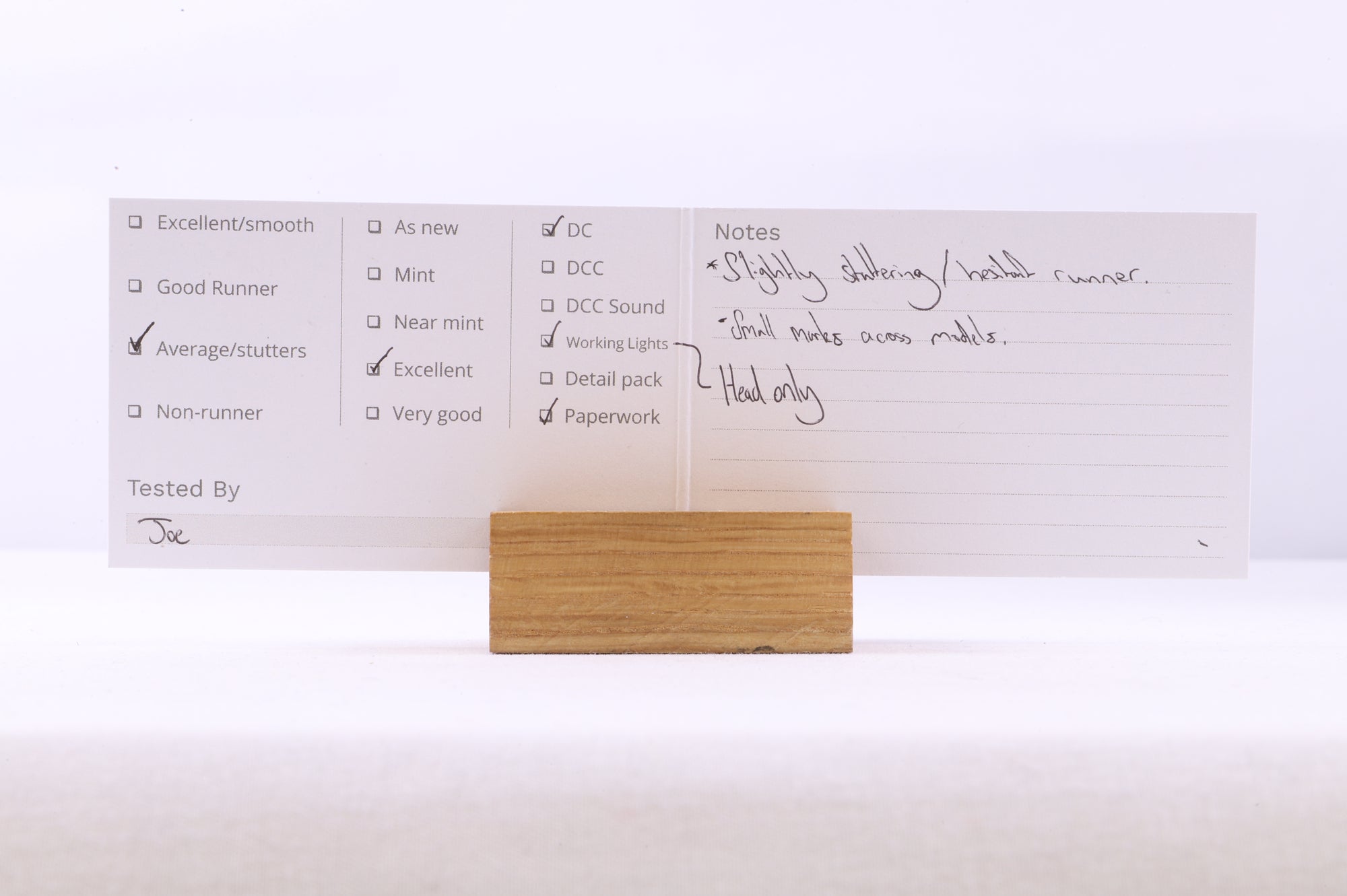 E-R Models N 040-7305-1 Baldwin RF-16 Sharknose Set NYC Cigar Band '1210' & '3708'