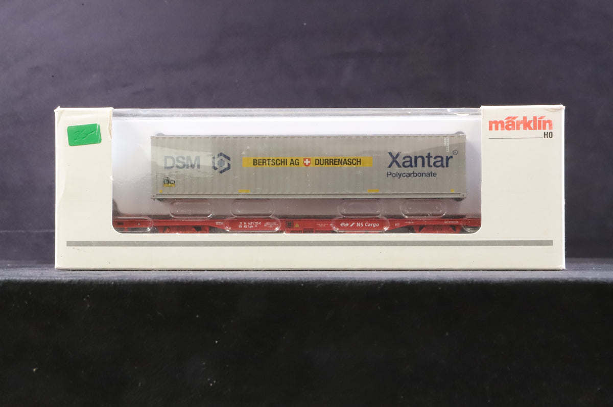 Marklin HO Rake Of 3 TFG Container Wagons Inc. 47701, 4769 &amp; 4768