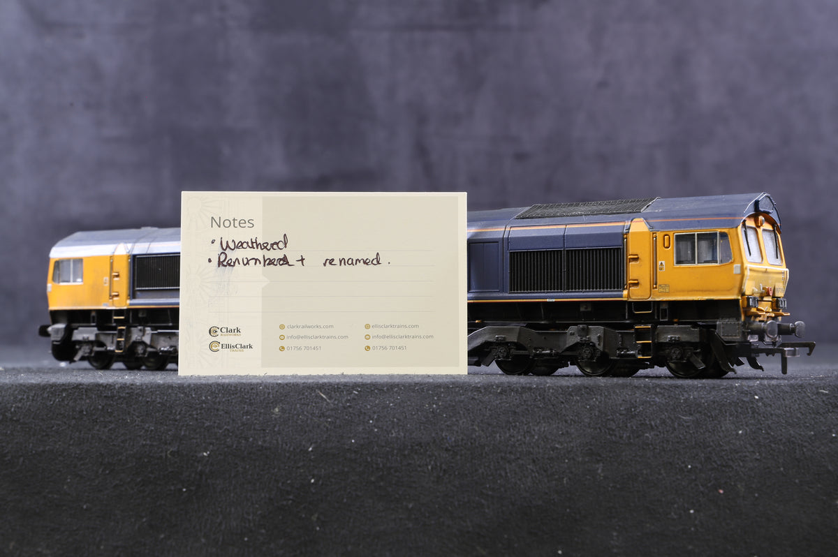 Bachmann OO Class 66 &#39;66706&#39; &#39;Nene Valley&#39; GBRf Weathered, Renamed &amp; Renumbered