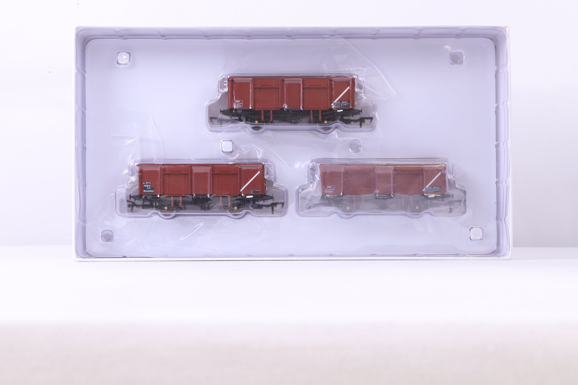 Accurascale OO ACC1093 Triple Pack of 21T Mineral Wagons in BR Bauxite