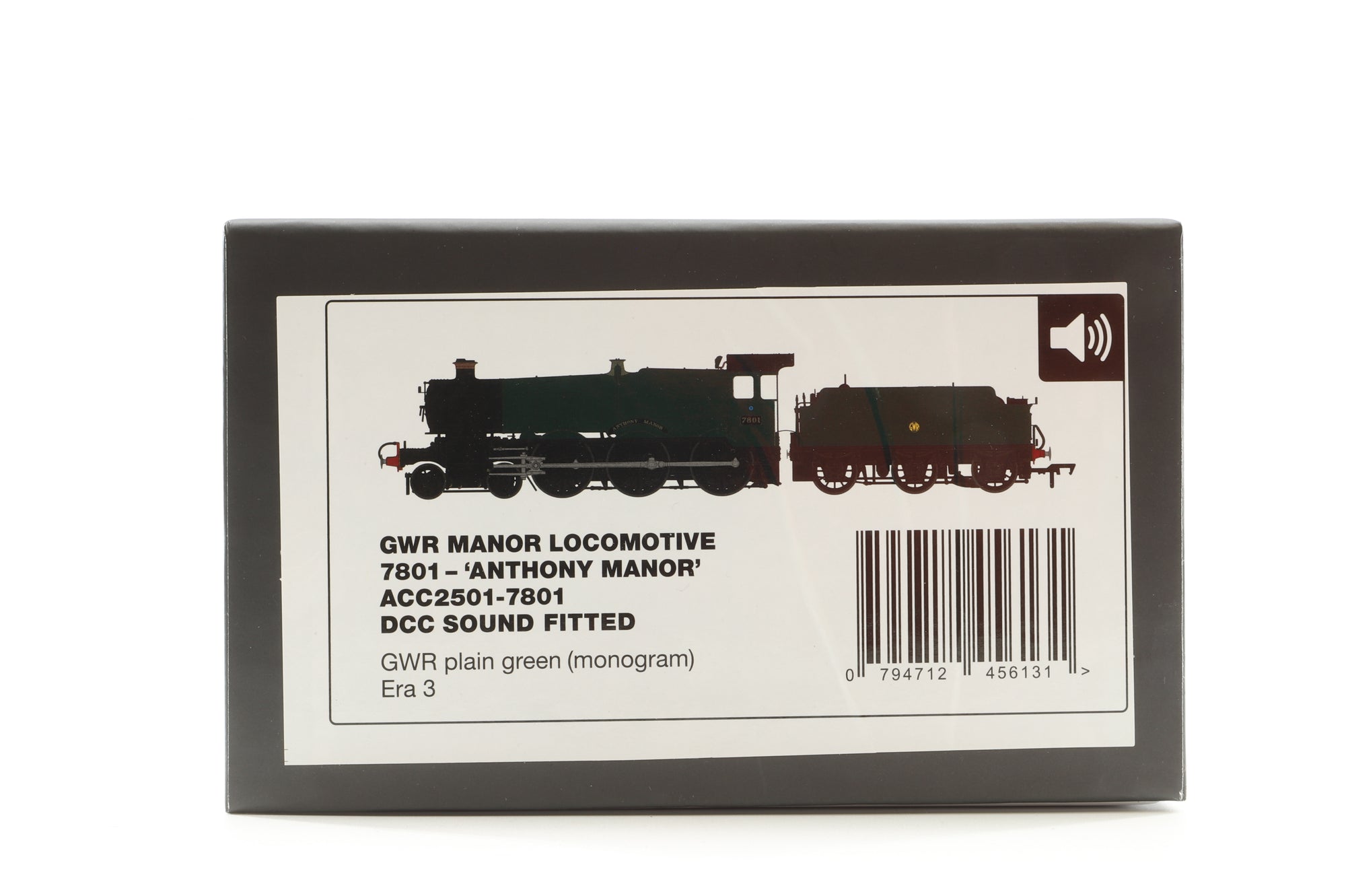 Accurascale OO ACC2501-7801 Manor Class No.7801 'Anthony Manor'in GWR Green w/ Monogram Emblem - DCC Sound