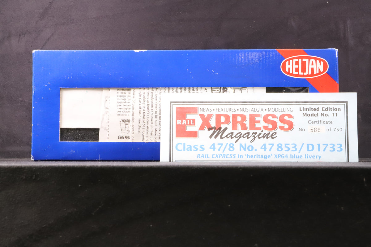 Heljan OO 4799 Class 47/8 47853/D1733 in Heritage XP64 Blue Livery
