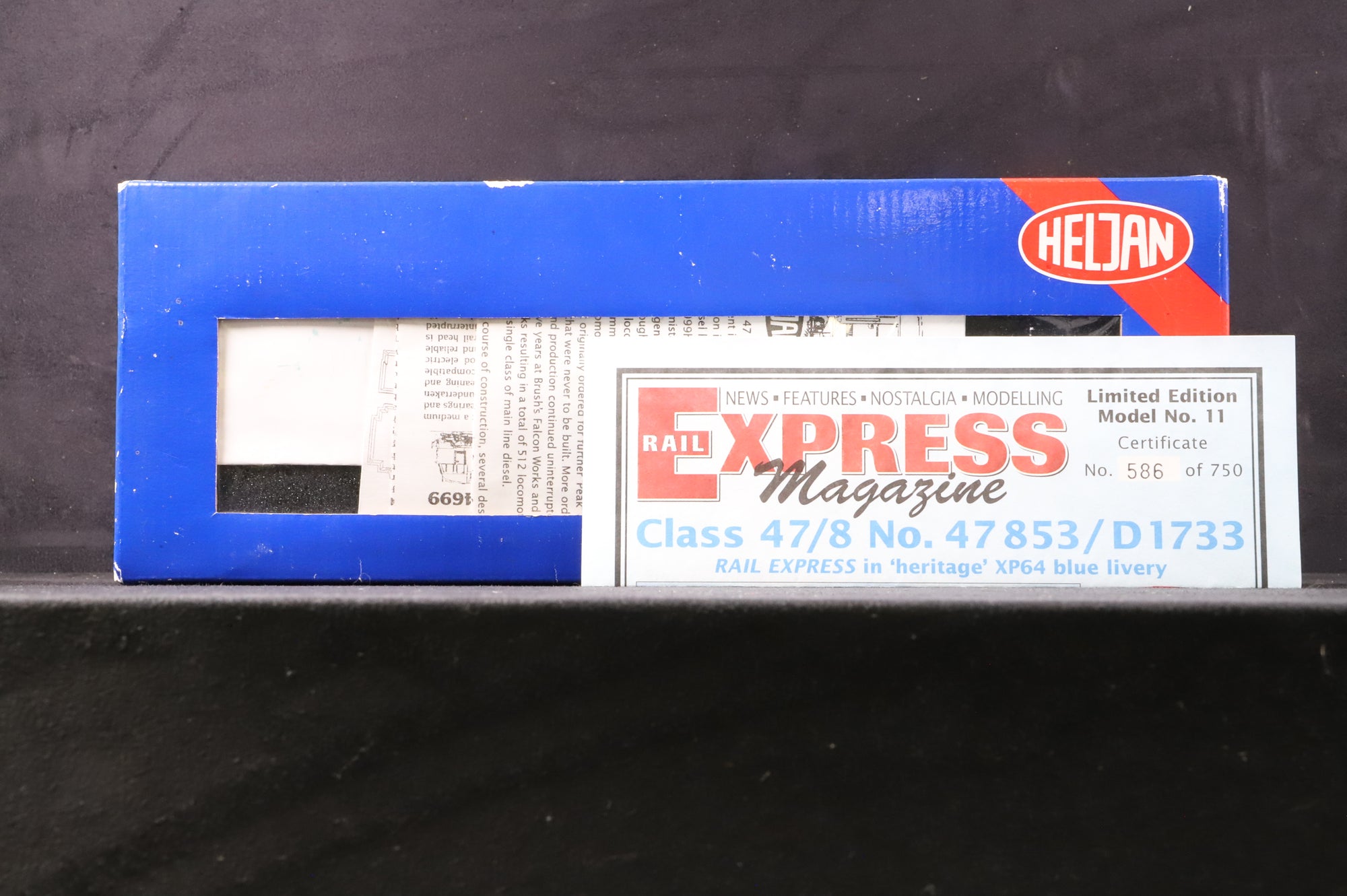 Heljan OO 4799 Class 47/8 47853/D1733 in Heritage XP64 Blue Livery