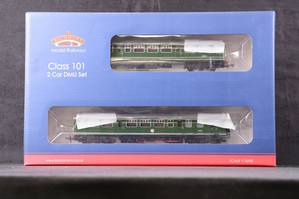 Bachmann OO 32-286 Cl.101 DMU BR Green w/Small Yellow Panel