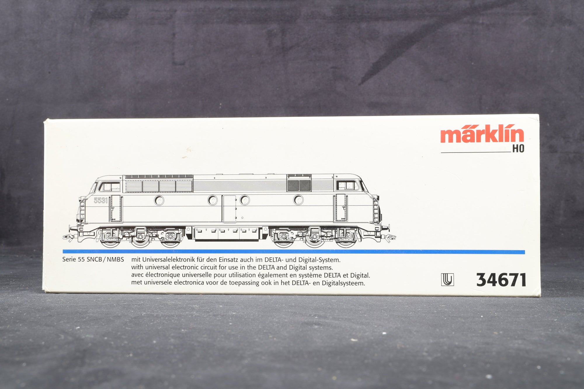 Marklin HO 34671 Series 55 Diesel Locomotive NMBS, 3-Rail