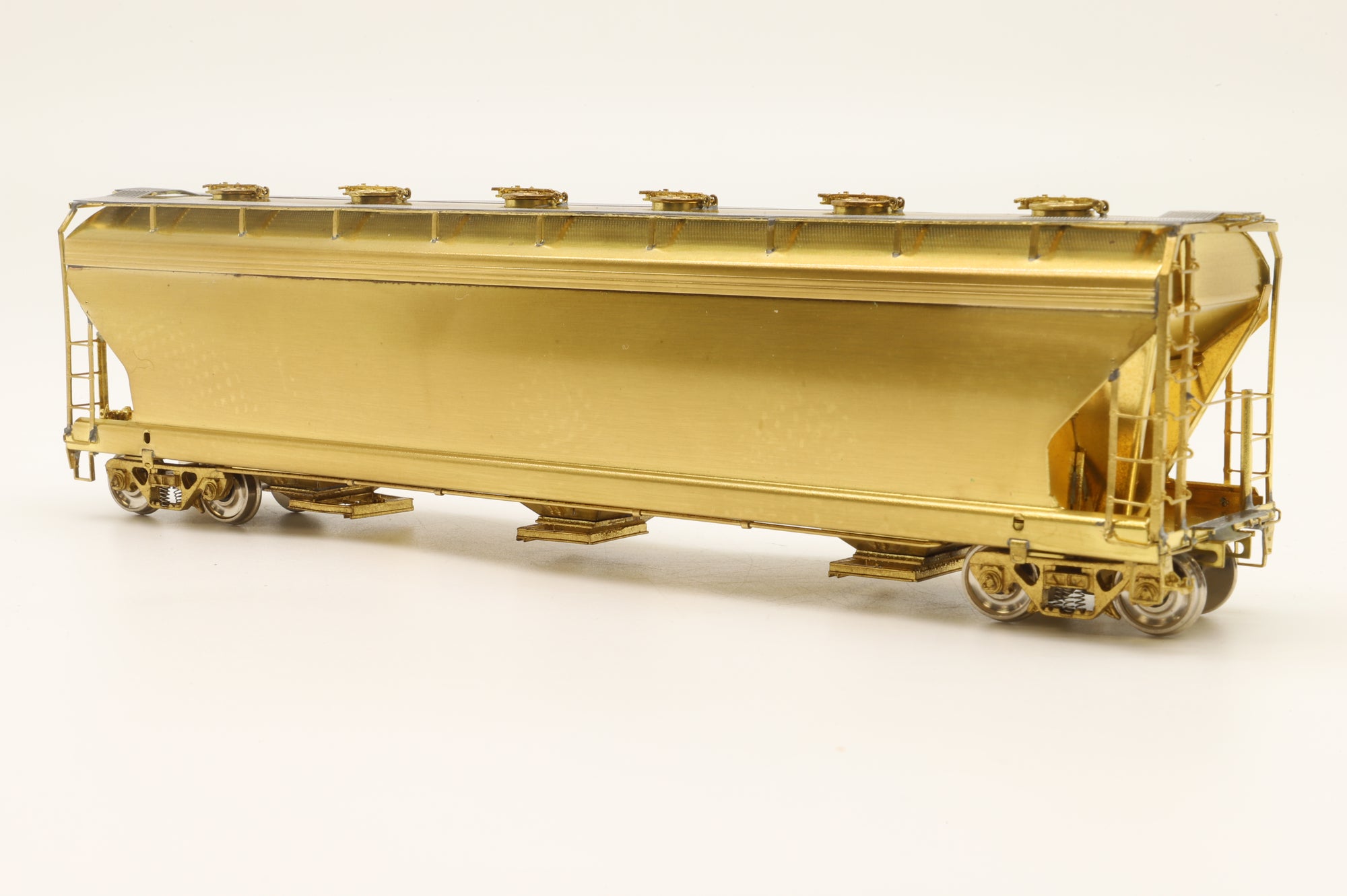 Overland Models HO Brass 3092 ACF 3-Bay Centrefold Covered Hopper Unpainted