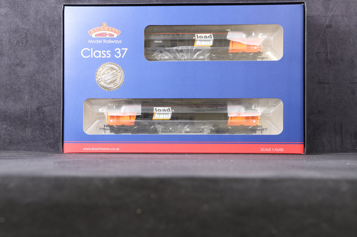 Bachmann OO 32-390Y Class 37/7 Twin Pack &#39;37713 &amp; 37884&#39; Loadhaul Excl. Rail Exclusive