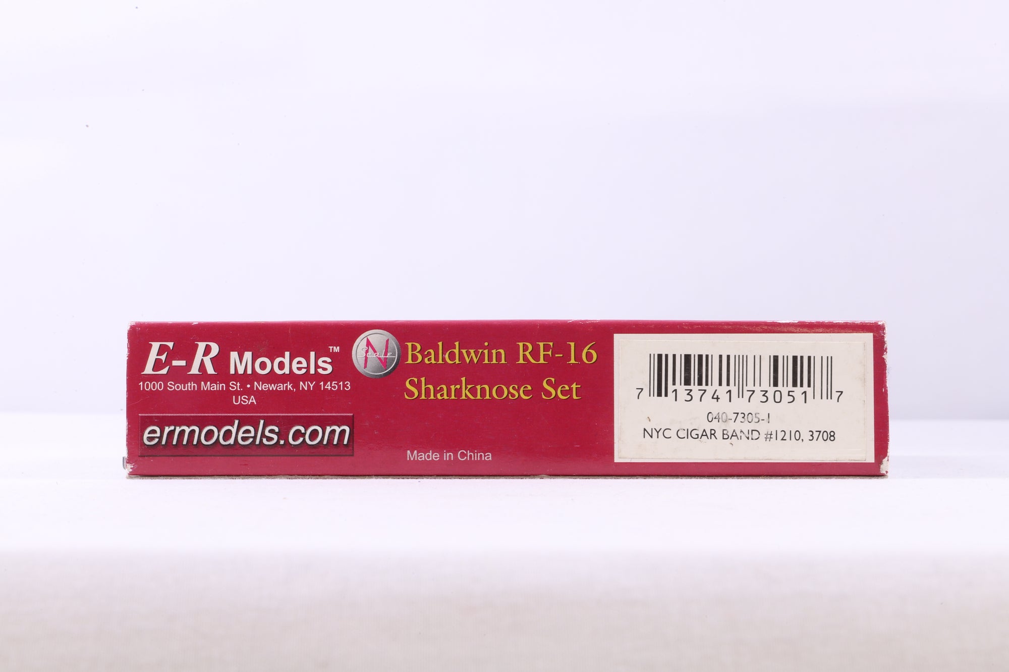 E-R Models N 040-7305-1 Baldwin RF-16 Sharknose Set NYC Cigar Band '1210' & '3708'
