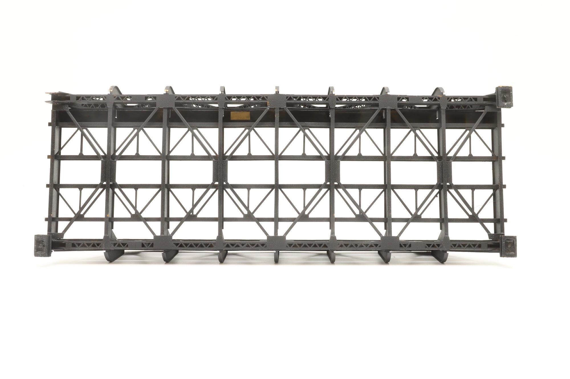 Overland Models/M.S Models HO 1383 Pony Truss Thru Bridge 93', 2-Track Type w/Added Braces, Brass