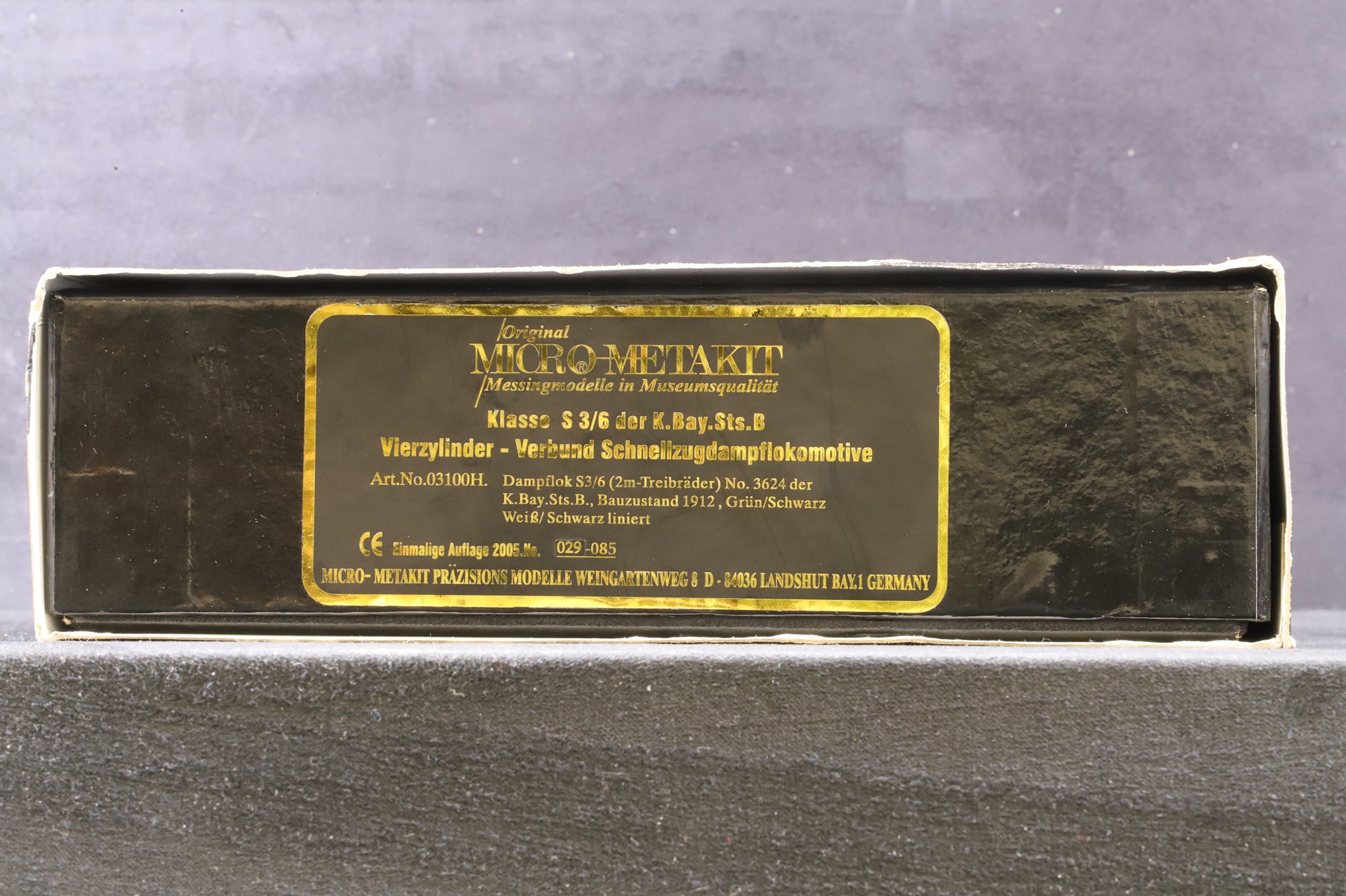 Micro-Metakit HO Brass 03100H Class S3/6 Express Locomotive Green/Black Livery