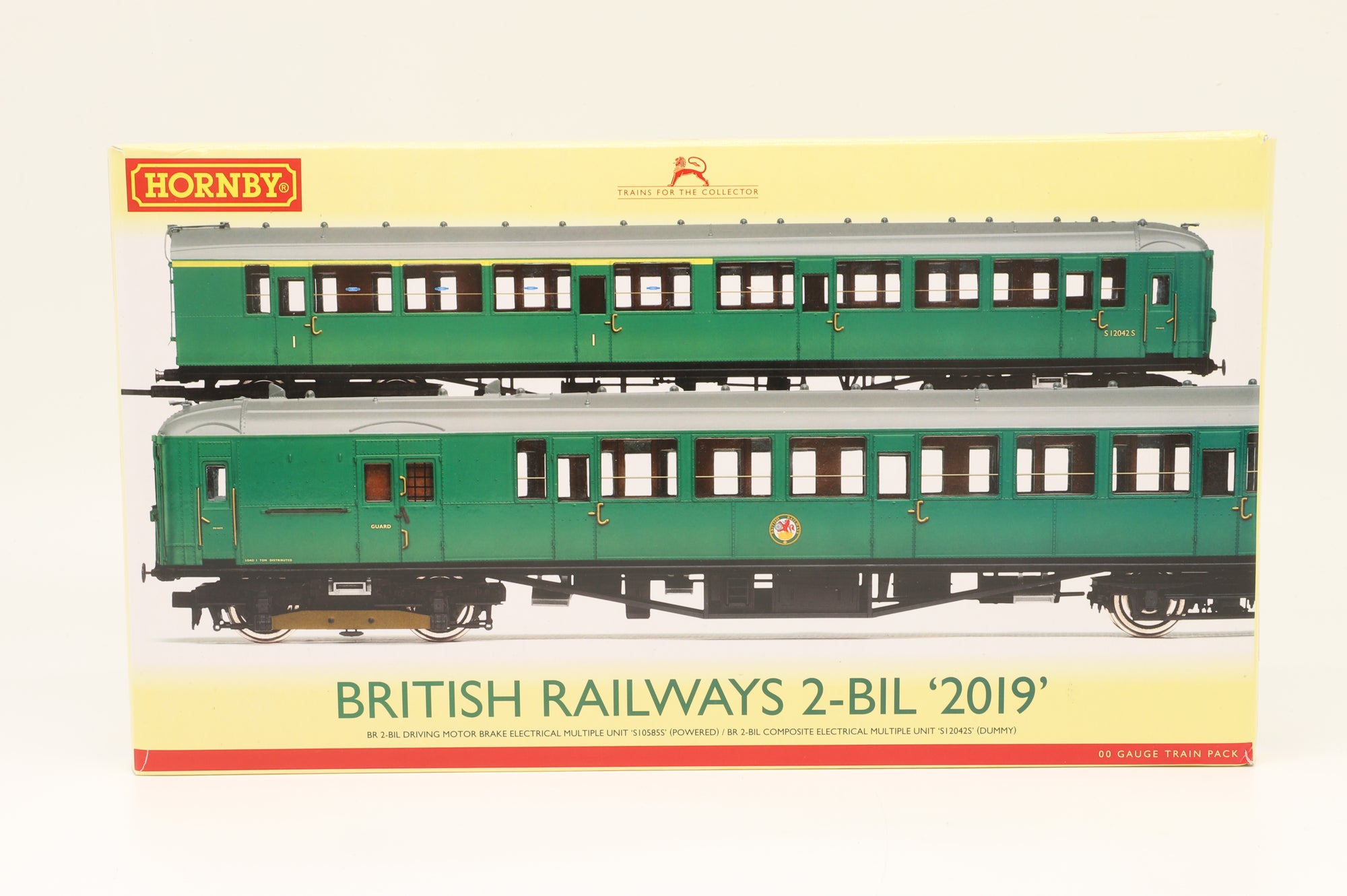 Hornby OO R3257 2-BIL EMU Set No.2019 in BR Green w/ SYPs - DCC Sound