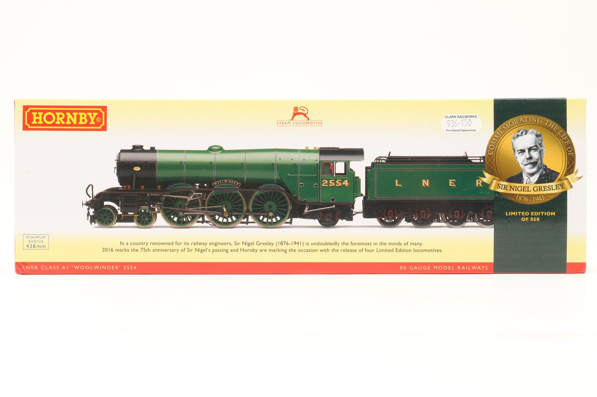 Hornby OO R3439 Class A1 '2554' 'Woolwinder' LNER Apple Green