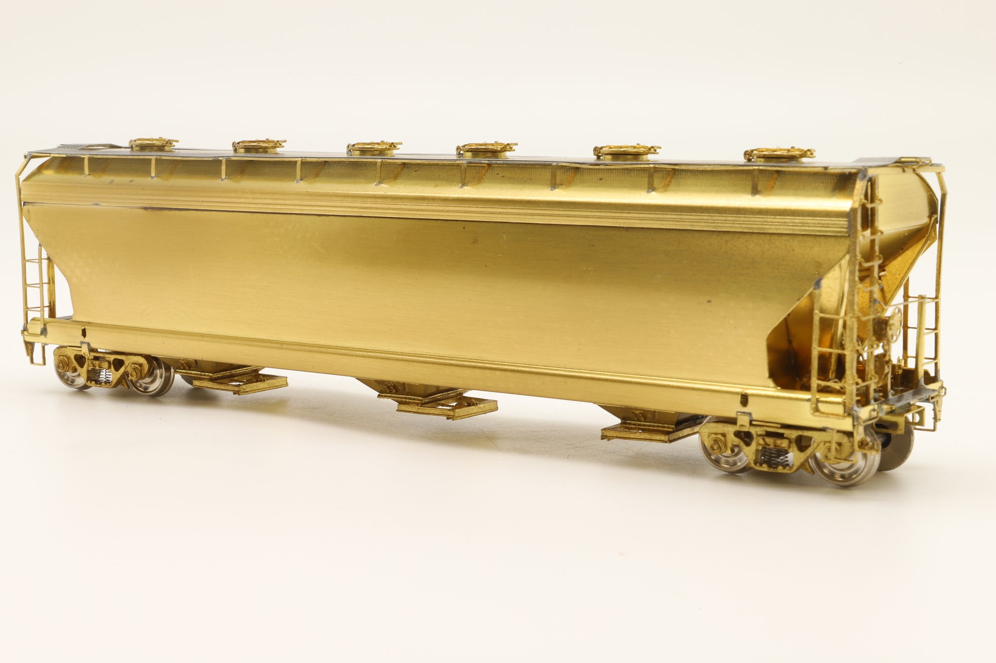 Overland Models HO Brass 3092 ACF 3-Bay Centrefold Covered Hopper Unpainted