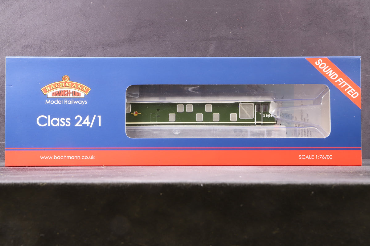 Bachmann OO 32-443SF Class 24/1 &#39;D5094&#39; BR Green DCC Sound