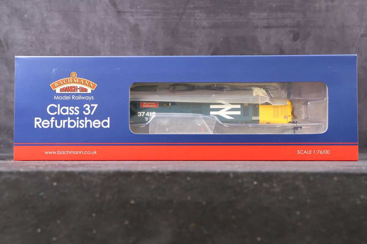 Bachmann OO 35-335Z Class 37/4 &#39;37418&#39; &#39;An Commun Gaidhealach&#39; BR Blue Large Logo (Retro) Excl. KMRC