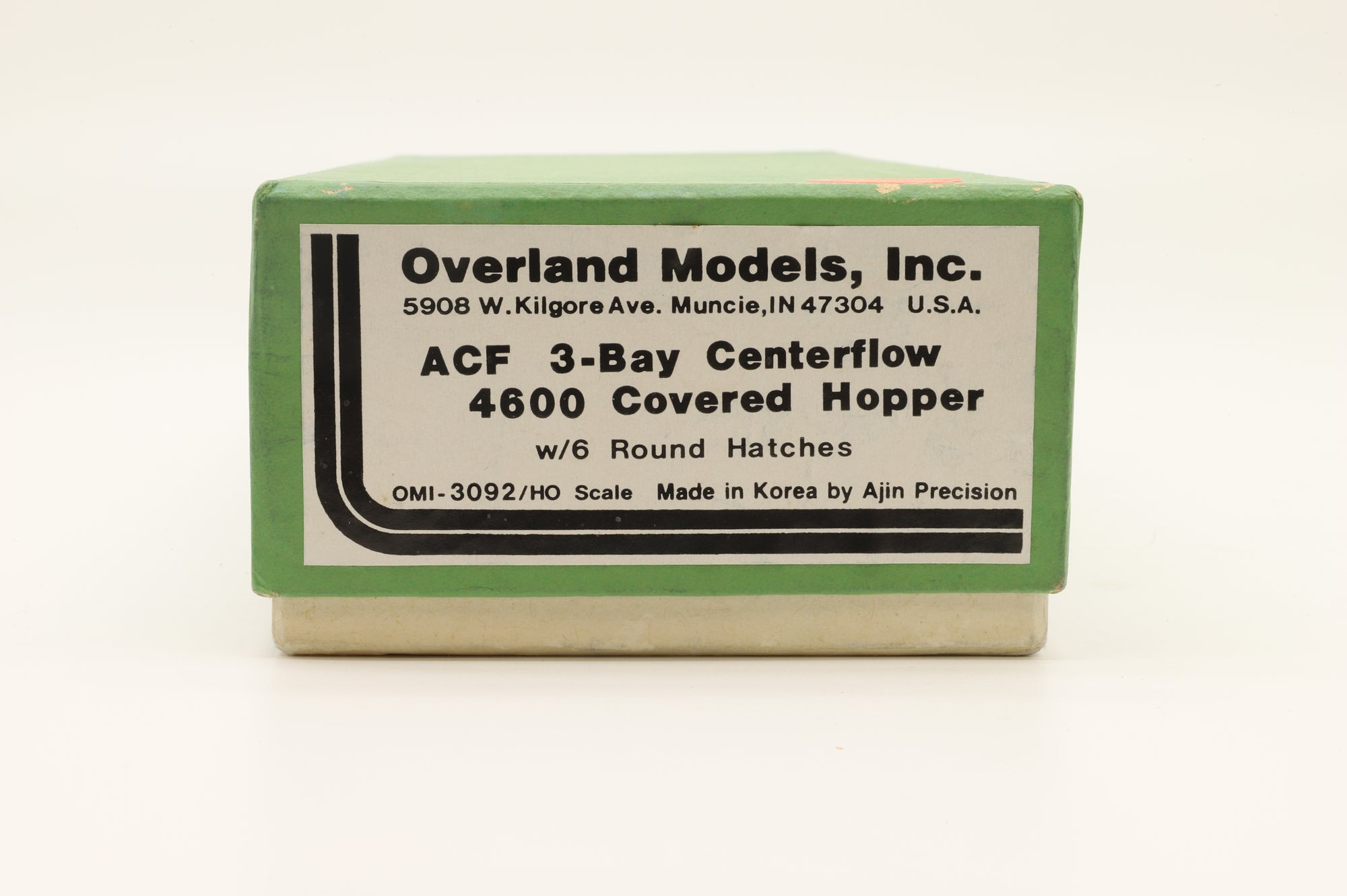Overland Models HO Brass 3092 ACF 3-Bay Centrefold Covered Hopper Unpainted