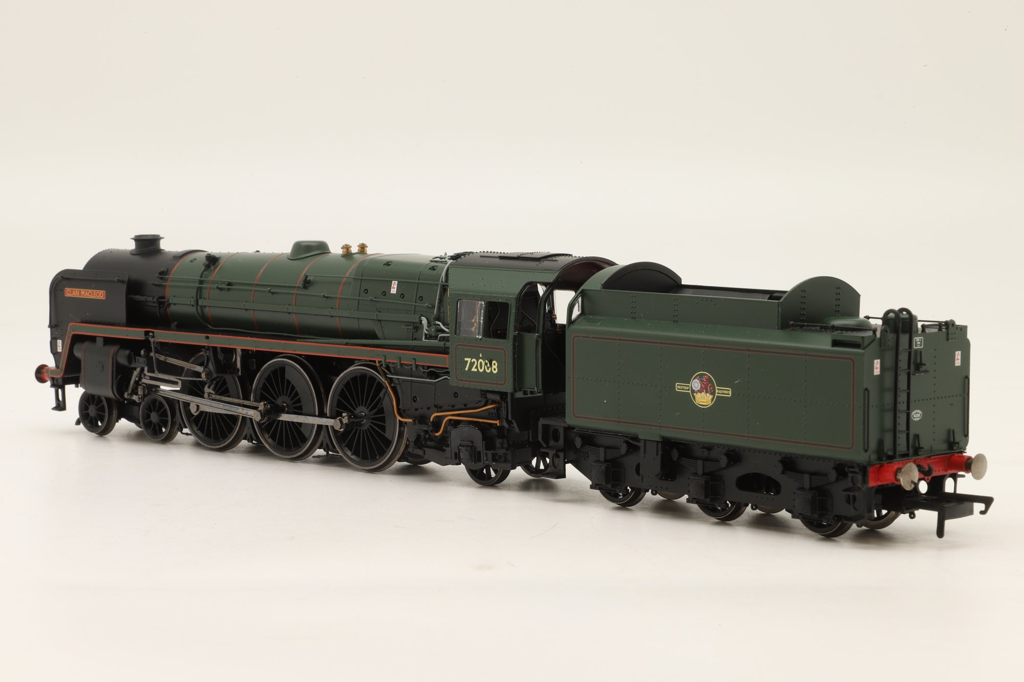 WORKSHOP Hornby OO R3847X Standard Class 6 72008 'Clan Macleod' in Lined BR Green w/ Late Crests – Non-Runner