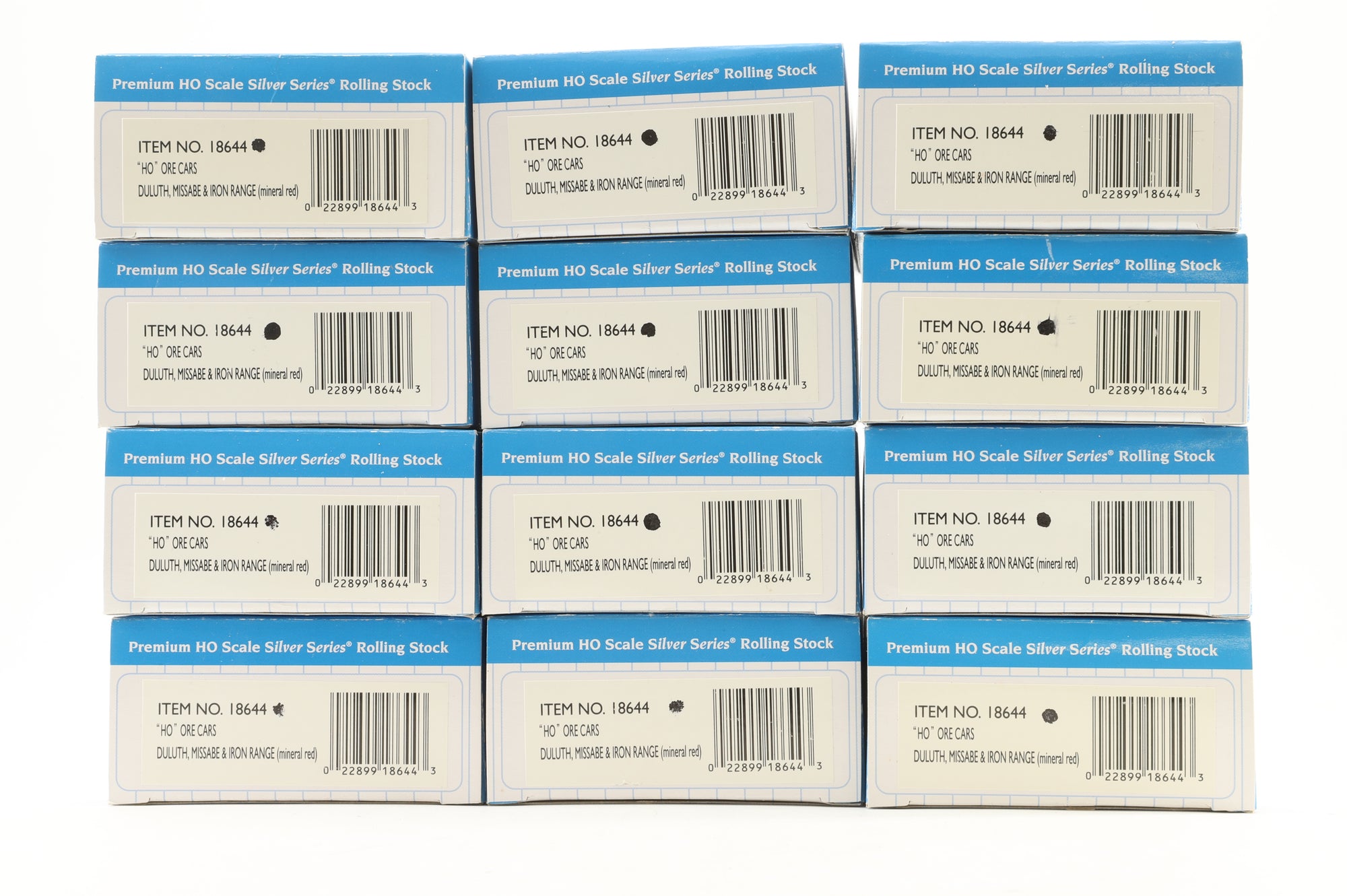 Bachmann HO 18644 Duluth Missabe & Iron Range Cars Weathered 12 Pack