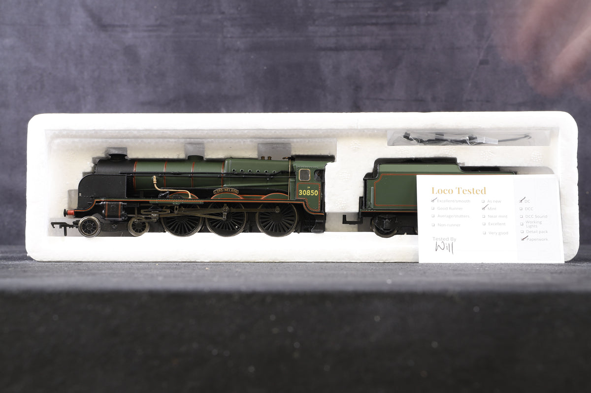 Bachmann OO 31-406 Lord Nelson &#39;30850&#39; &#39;Lord Nelson&#39; BR Green L/C