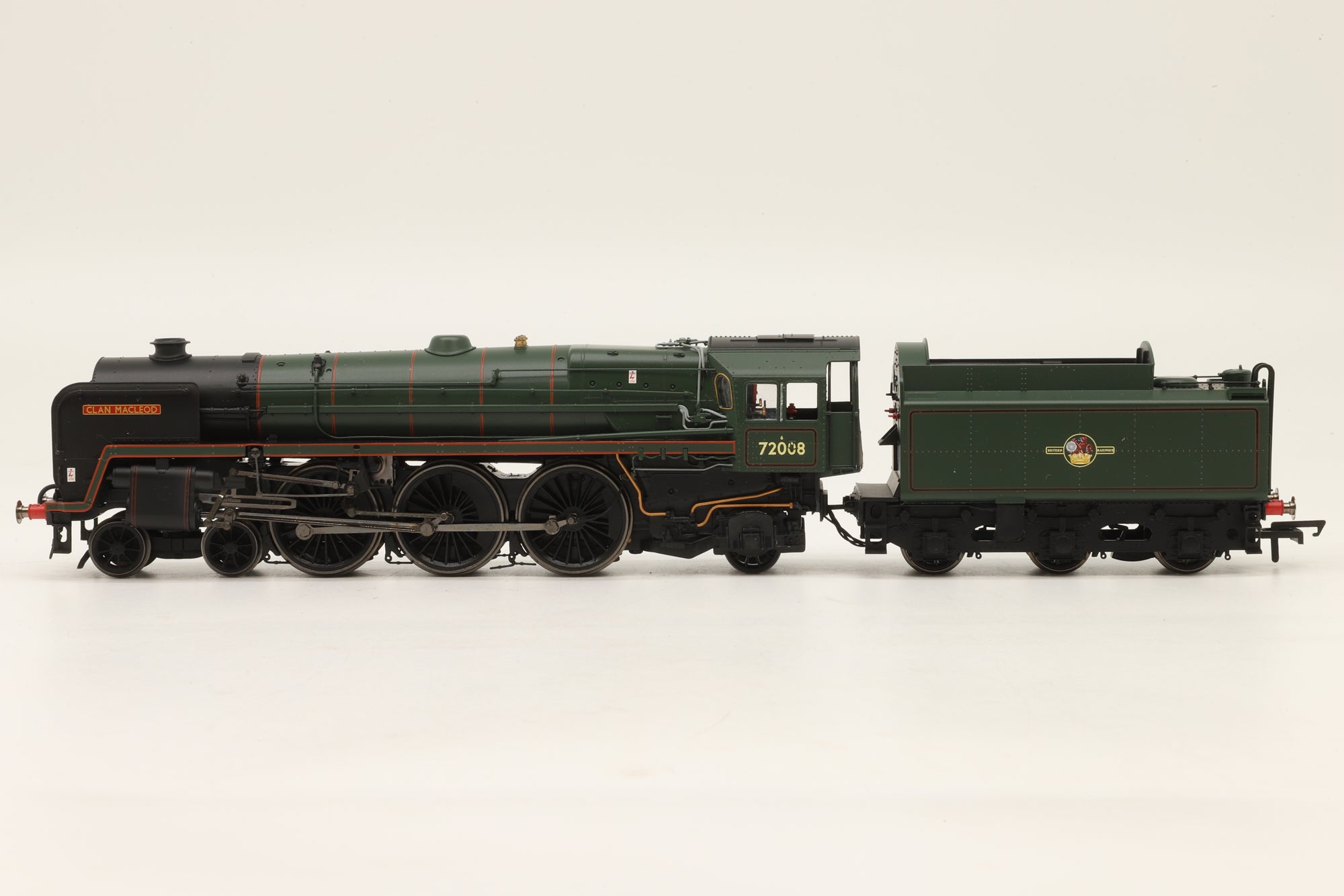 WORKSHOP Hornby OO R3847X Standard Class 6 72008 'Clan Macleod' in Lined BR Green w/ Late Crests – Non-Runner