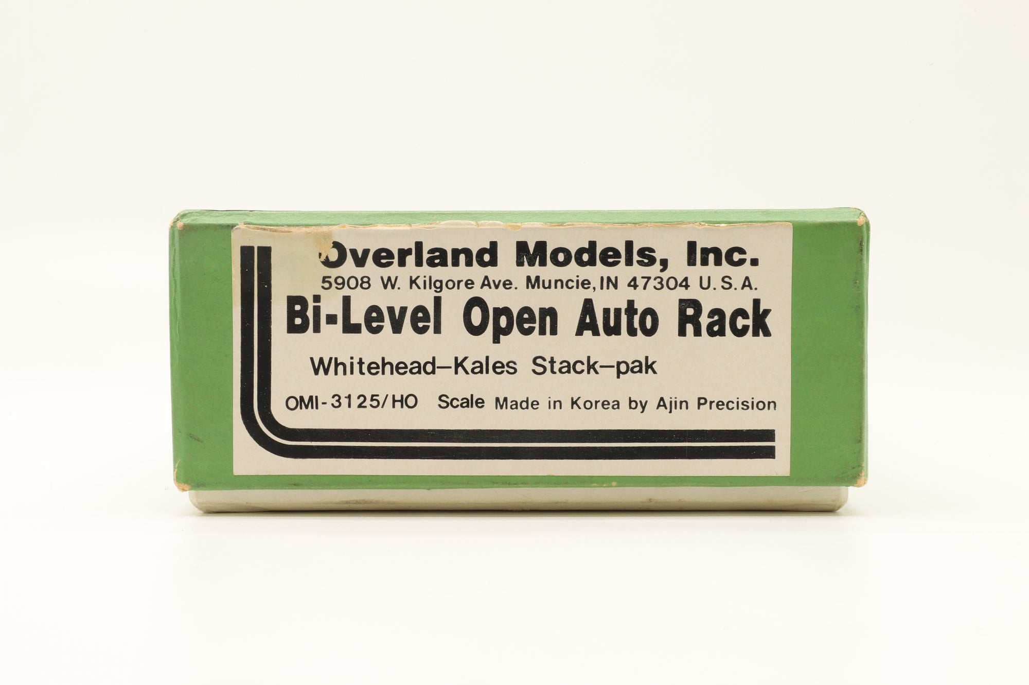 Overland Models/Ajin HO OMI-3125 Bi-Level Open Auto Rack Whitehead-Kales Stack Pak, Unpainted Brass