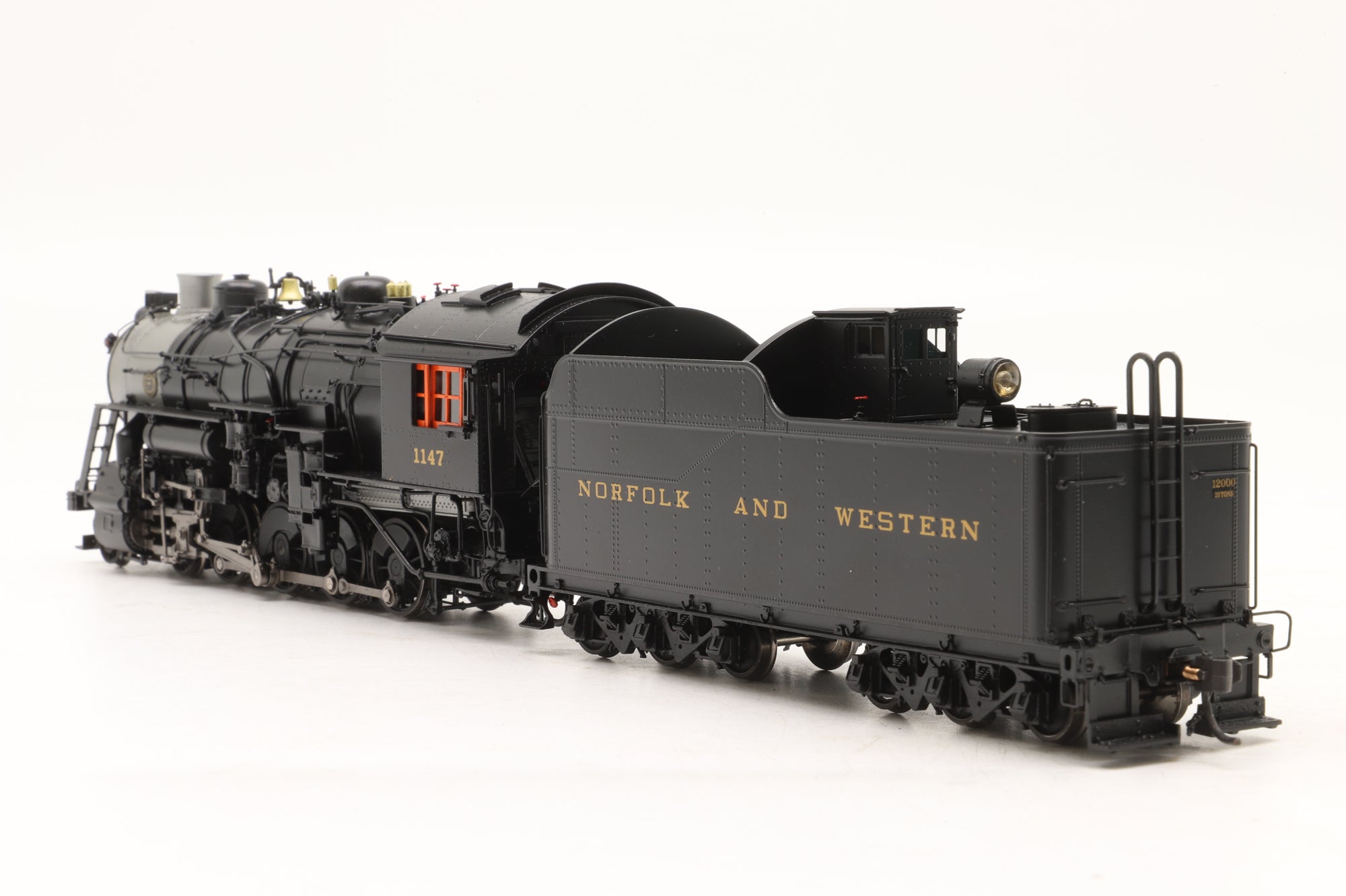 Precision Scale Models HO Brass 17728-1 Norfolk & Western 4-8-0 M-2 Class '1147' Factory Painted