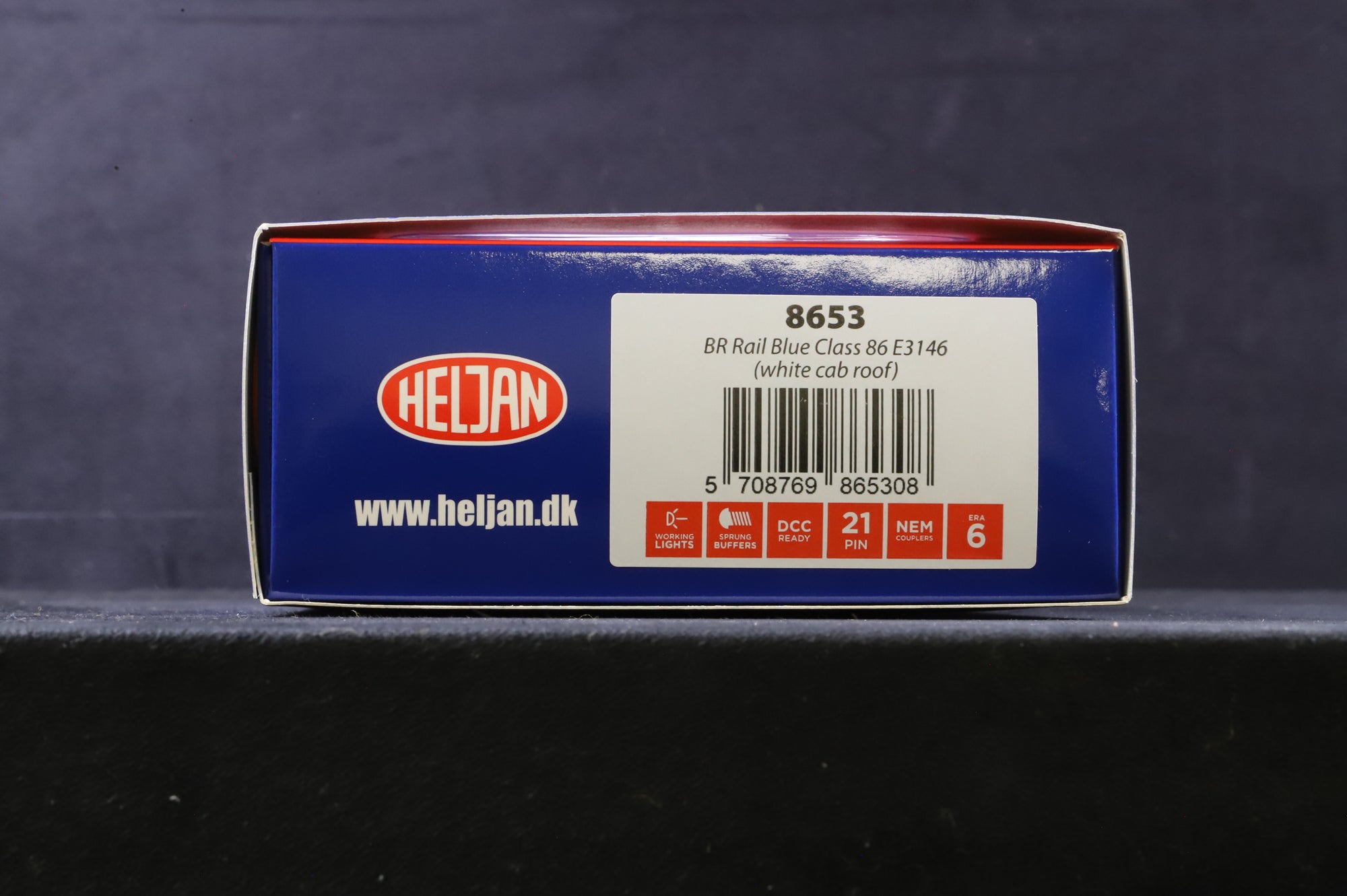 Heljan OO 8653 Class 86/0 'E3146' BR Blue wWhite Cab Roof