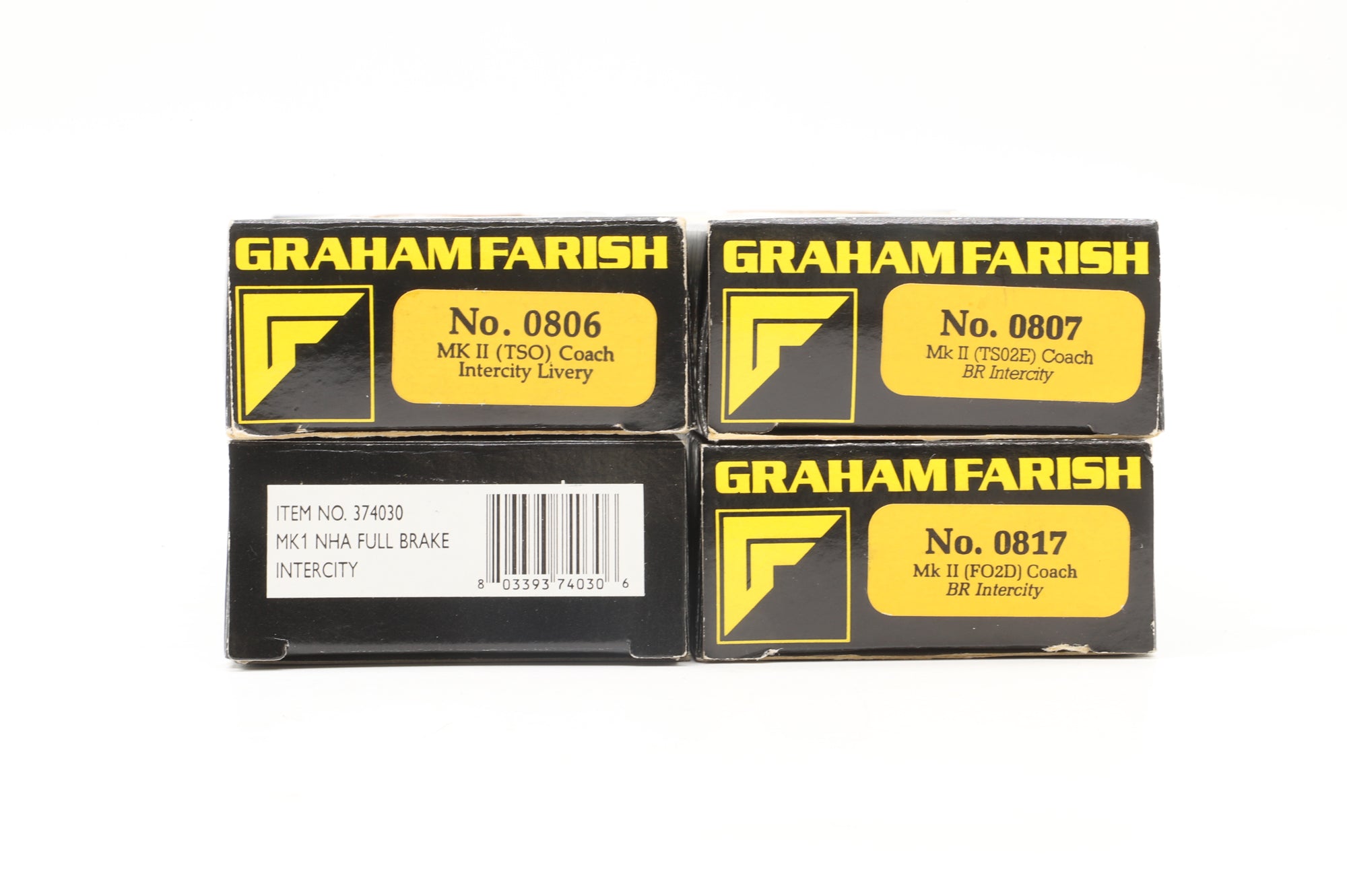 WORKSHOP Graham Farish N Rake of 3x Mk2s & 1x Mk1 BG in BR Intercity Executive Livery