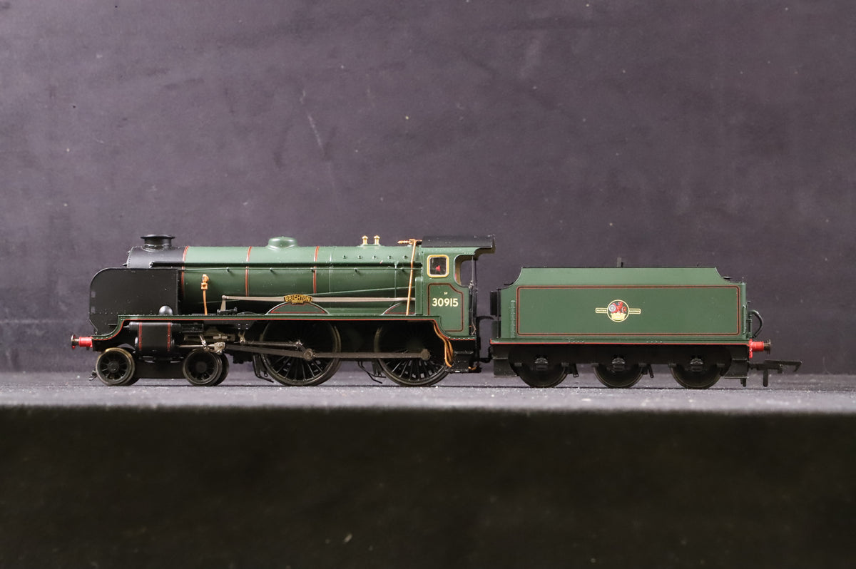 WORKSHOP Hornby OO R2743 Schools Class 30915 &#39;Brighton&#39; in Lined BR Green w/ Late Crests