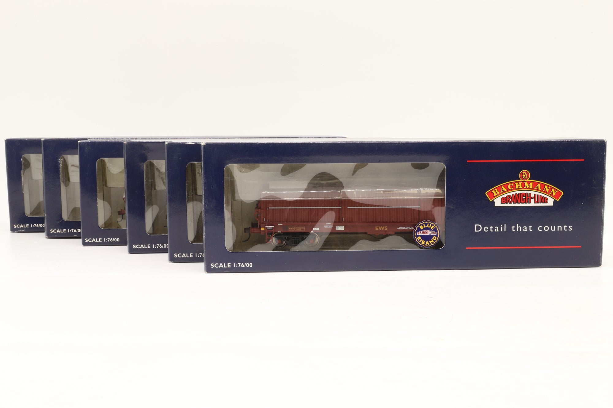 Bachmann OO 37-625 x6 Rake of 6 EWS 102T BYA Steel Coil Carriers