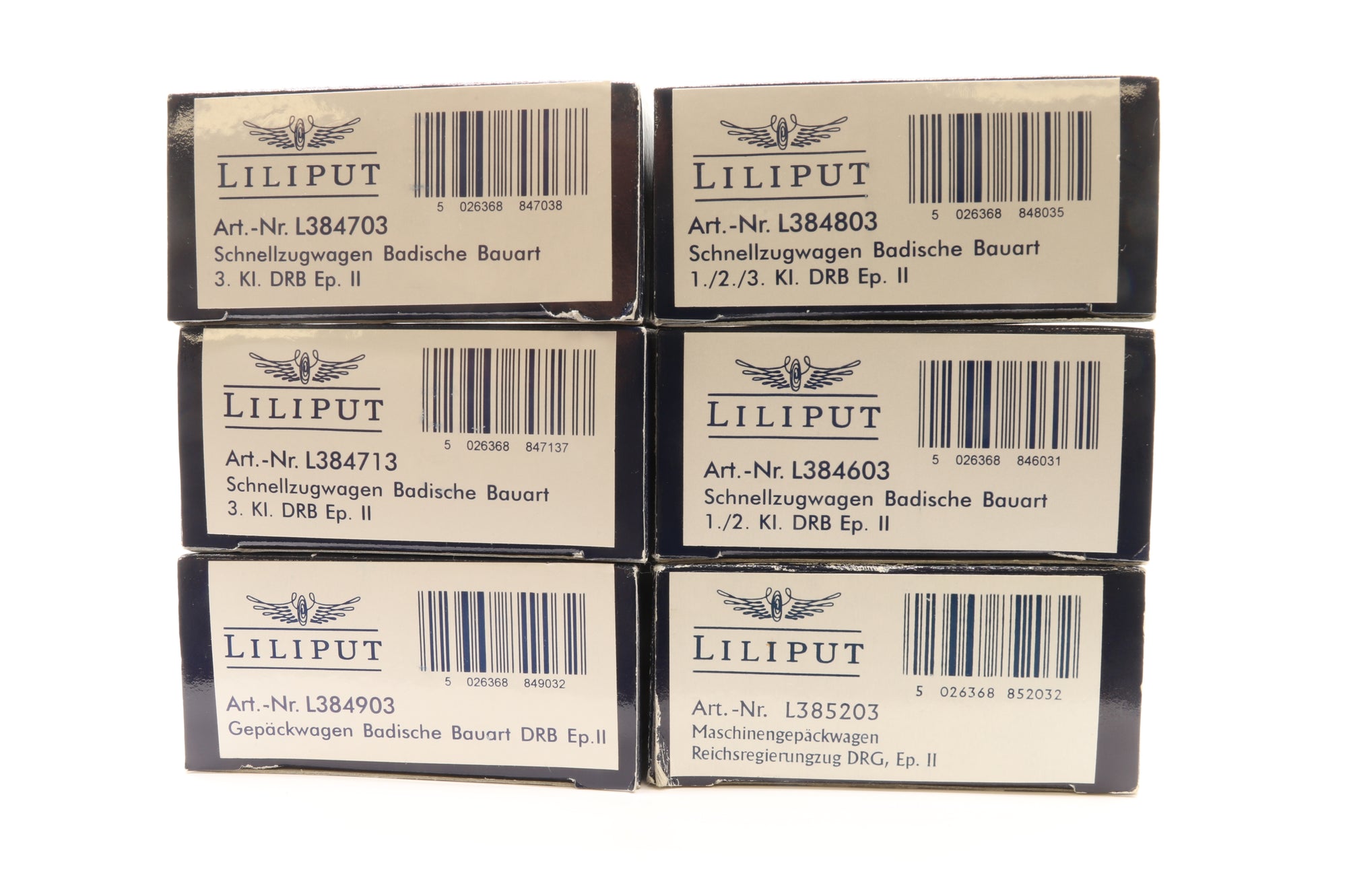 Liliput HO Rake of 5 Schnellzugwagens