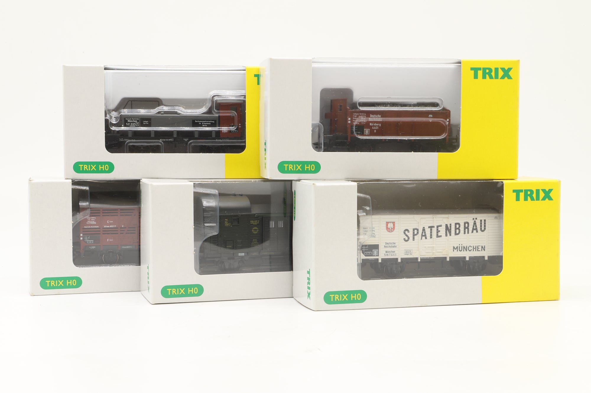 Trix HO 24319 DRG Freight Car Set Incl. 5x Assorted Wagons