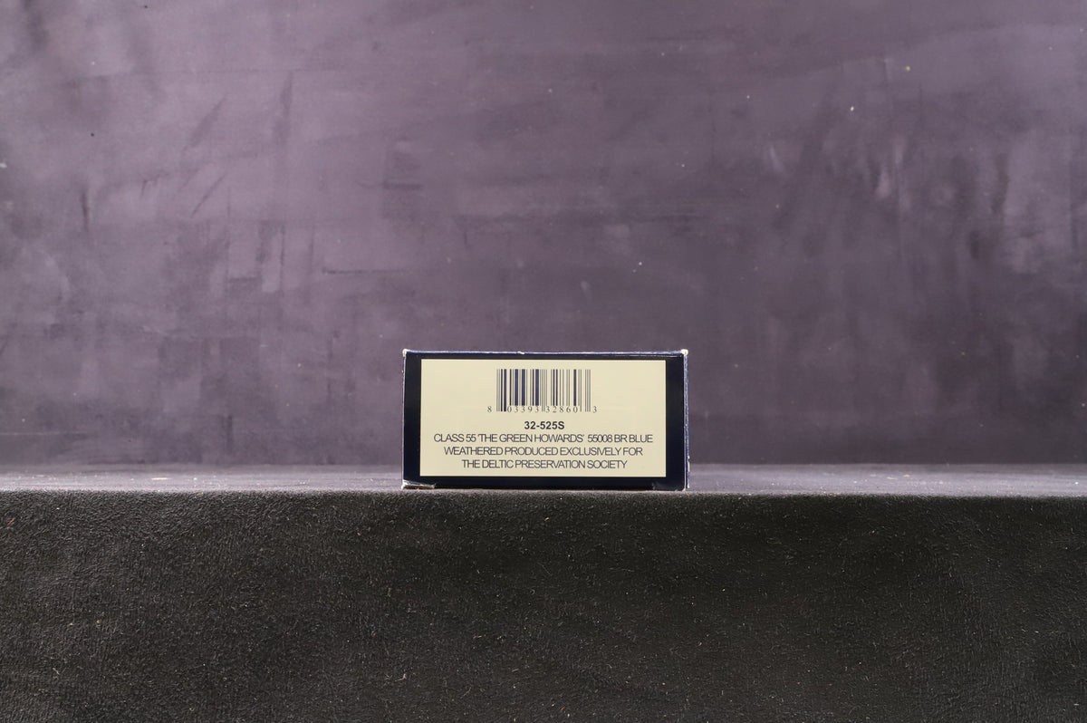 Bachmann OO 32-525S Class 55 &#39;55008&#39; &#39;The Green Howards&#39; BR Blue Weathered Excl. The Deltic Preservation Society
