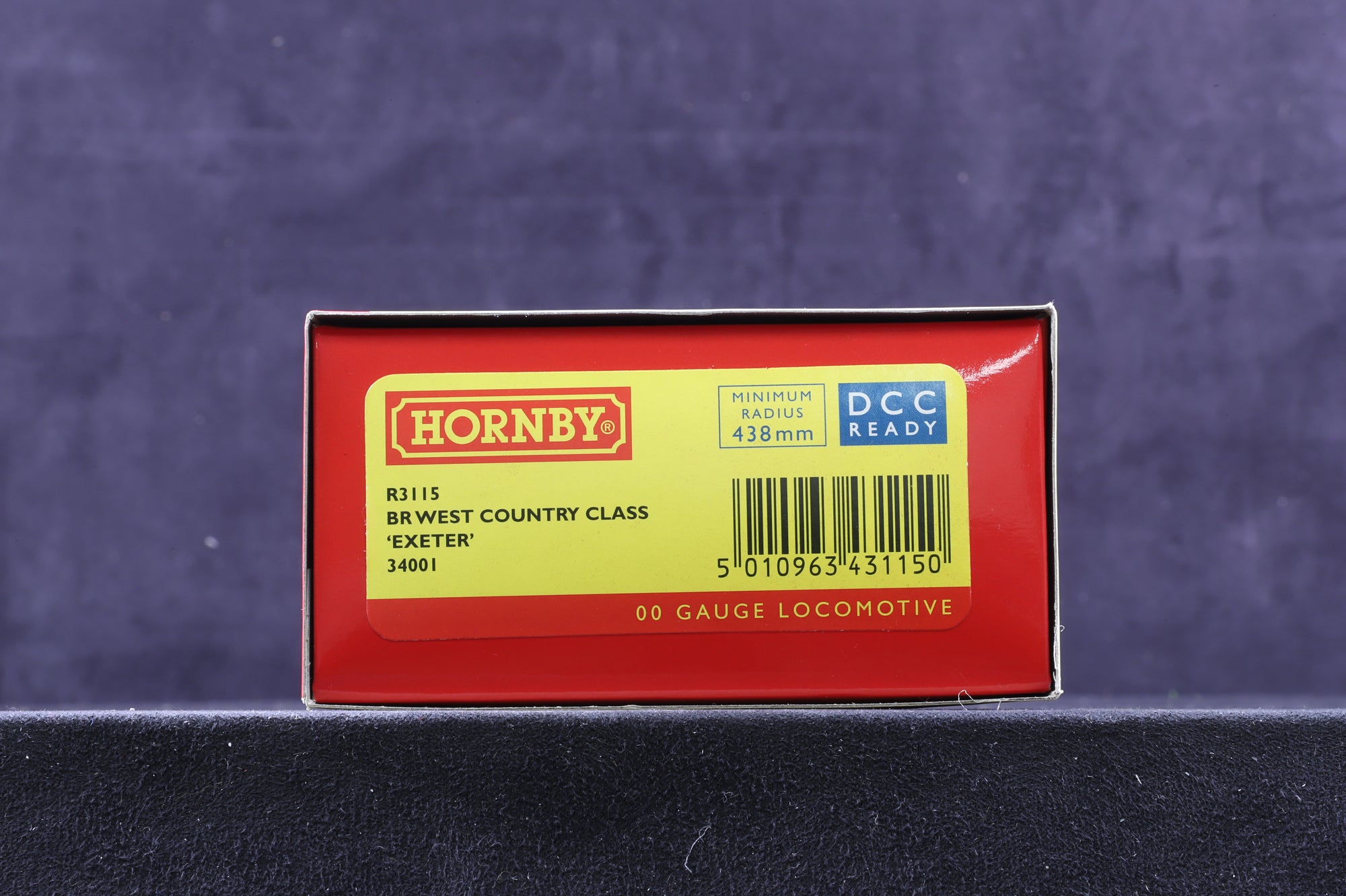 Hornby OO R3115 West Country Class 34001 'Exeter' in BR Lined Green with Early Crests