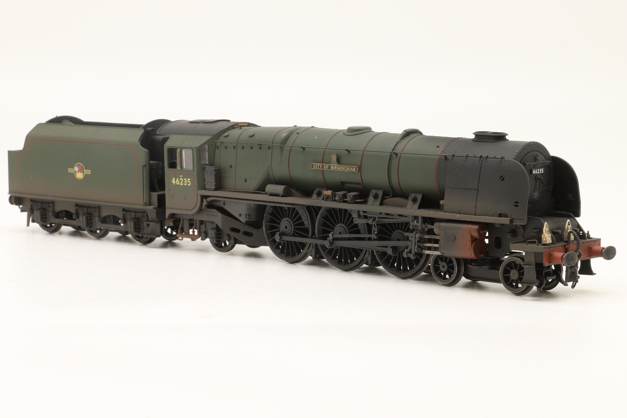 Hornby OO R3509TTS Princess Coronation Class '46235' 'City Of Birmingham' BR Lined Green L/C Weathered DCC Sound