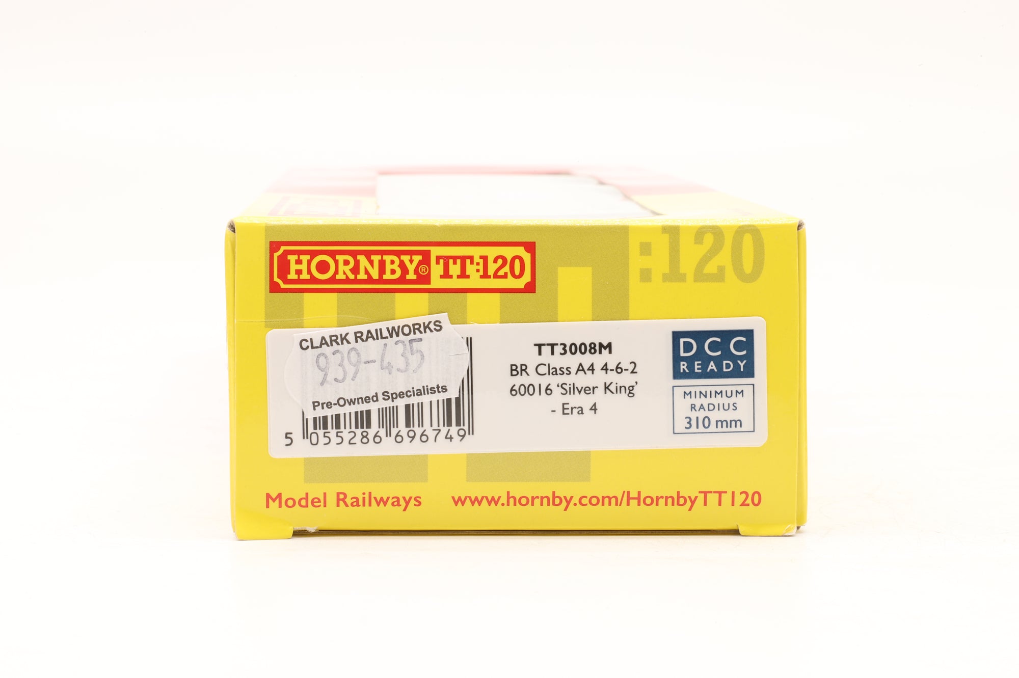 Hornby TT:120 TT3008M Class A4 '60016' 'Silver King' BR Green E/C DCC Sound