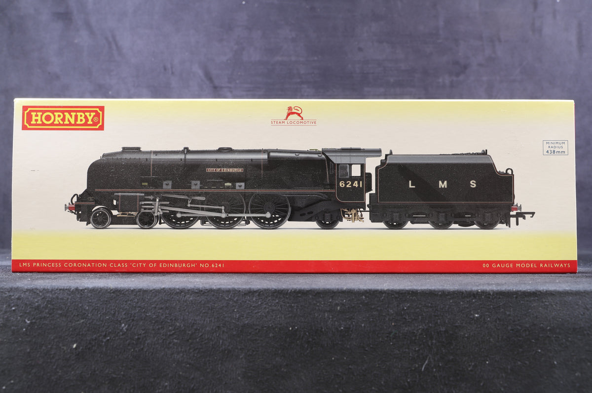 Hornby OO R3681 LMS Princess Coronation Class &#39;City Of Edinburgh&#39; &#39;6241&#39; LMS Black