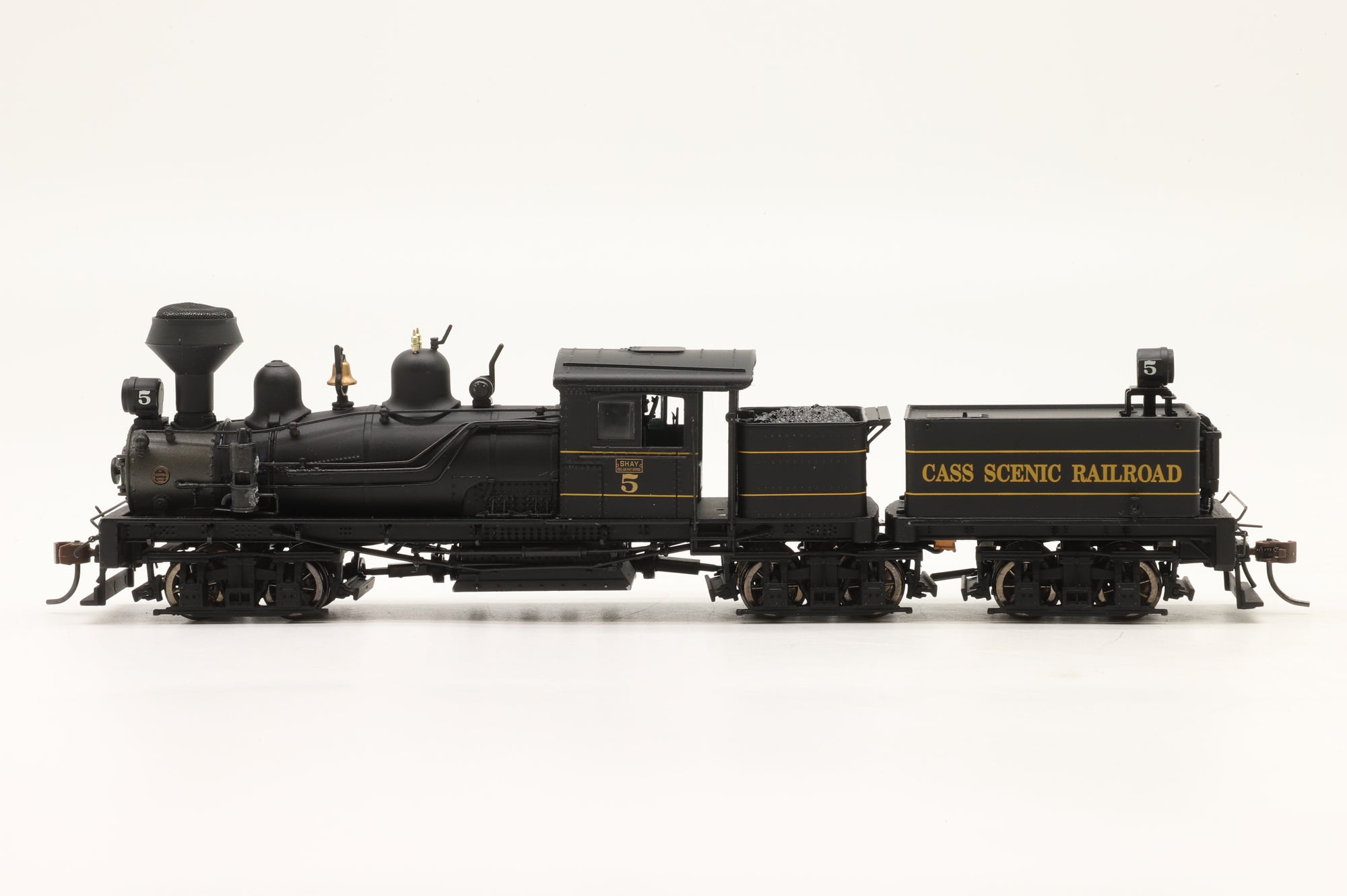 WORKSHOP Spectrum HO 81906 80T 3-Truck Shay in Cass Scenic R.R. Black – Non-Runner