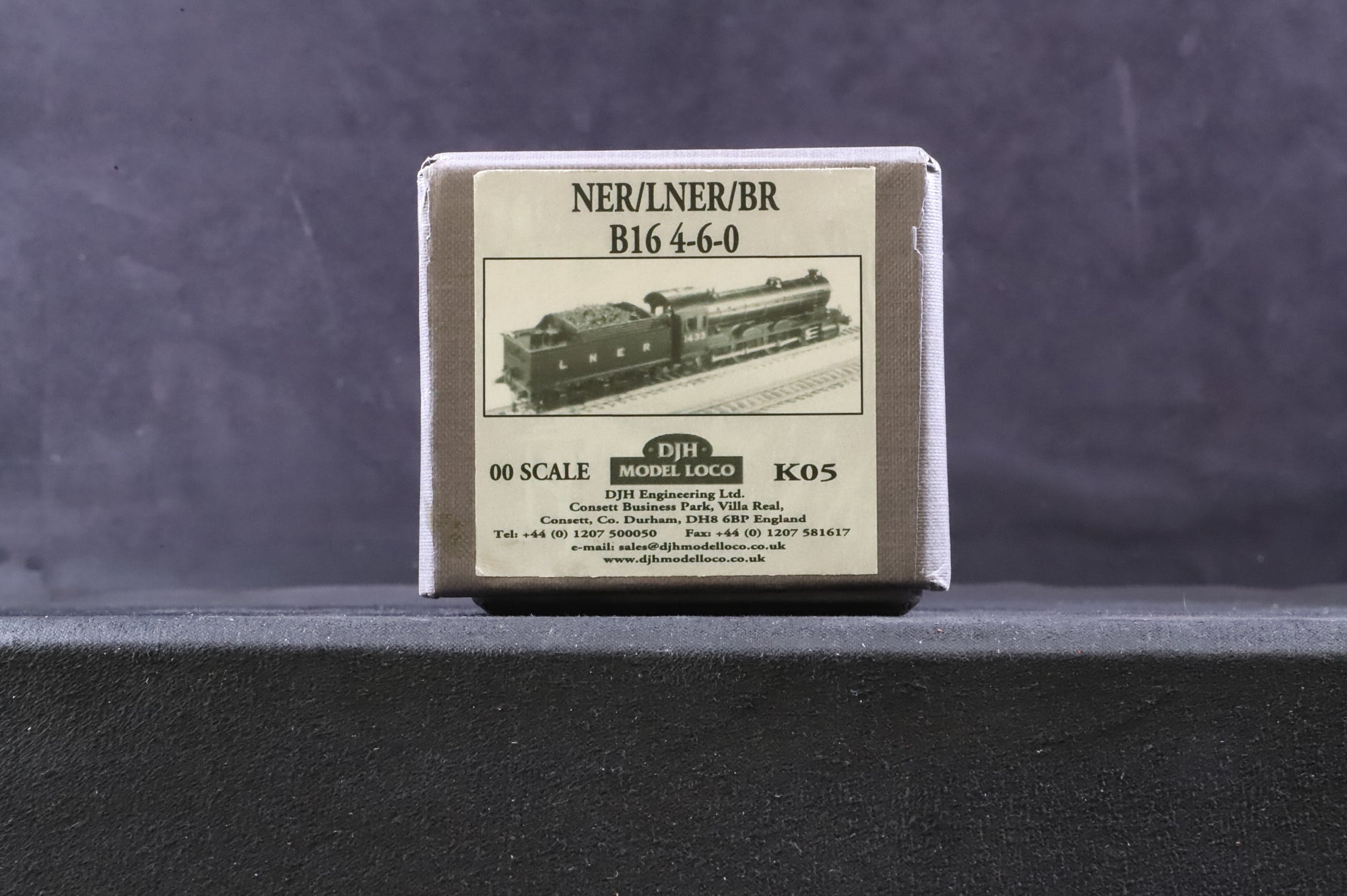 DJH OO K05 B16 Class '61423' BR Lined Black L/C Kit Built