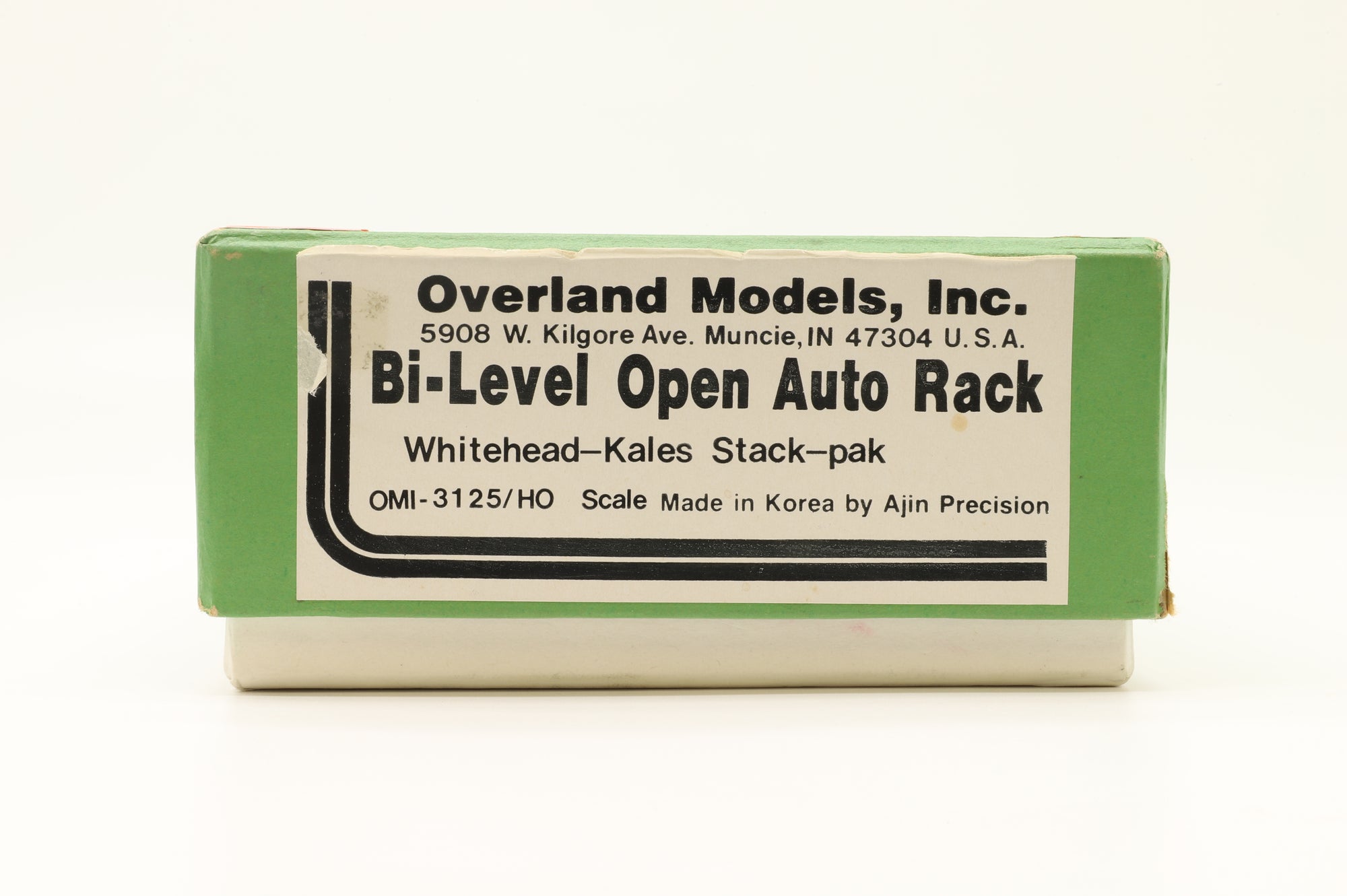 Overland Models/Ajin HO OMI-3125 Bi-Level Open Auto Rack, Whitehead-Kales Stack-Pak, Unpainted Brass